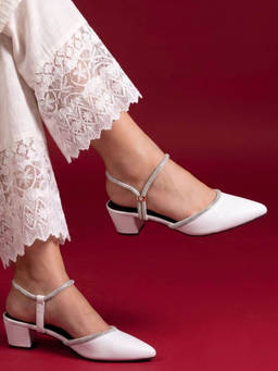 JODYHUB - Women White Sandals Heels