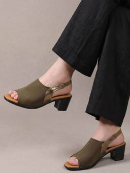 JODYHUB - Women Green Sandal Heels