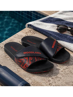 WOODLAND - Comfortable Lightweight Cushioned Daily Use Navy Blue Sliders For Mens