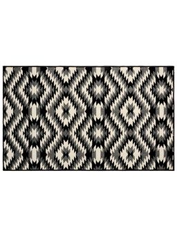 Saral Home - Cotton Jacquard Kitchen-Bedside Runner-Black-80X130 Cm