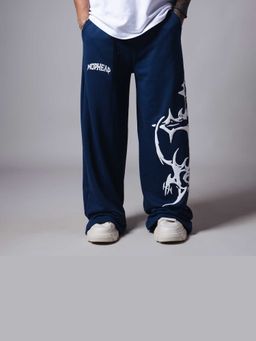 HOP HEAD - Blue Cross Printed Sweatpant