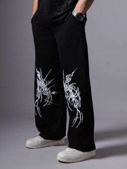 HOP HEAD - Demon Claw Black Printed Extreme Baggy Sweatpant