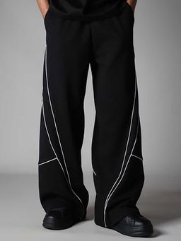 HOP HEAD - Black Vertex Fleece Baggy Sweatpant