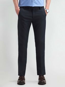 Arrow - Men Blue Mid Rise Slim Fit Formal Trouser