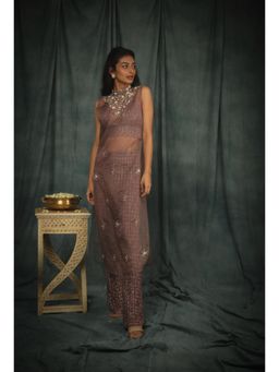 Nikita Vishakha - Princess Soft Embellished Bralette with Kurta and Pant (Set of 3)