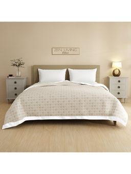 Boutique Living - Zen Living 100% Tencel 250 Tc Grey & White Printed Reversible Double