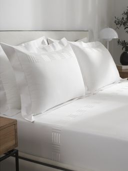 SANSAAR A D'DECOR BRAND LIVE CONSCIOUSLY - Axon King Bed Sheet with 2 Pillow Covers