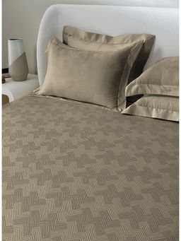 SANSAAR A D'DECOR BRAND LIVE CONSCIOUSLY - Linea-Charcoal King Bed Sheet with 2 Pillow Covers