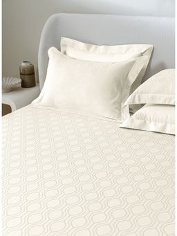 SANSAAR A D'DECOR BRAND LIVE CONSCIOUSLY - Echo-Roasted Cashew King Bed Sheet with 2 Pillow Covers