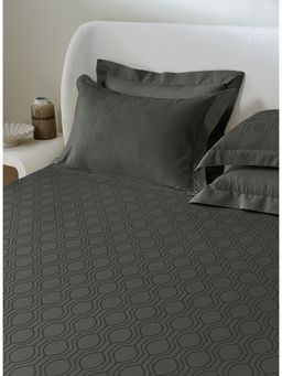 SANSAAR A D'DECOR BRAND LIVE CONSCIOUSLY - Theo-Moonstruck King Bed Sheet with 2 Pillow Covers
