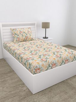 Haus & Kinder - Jardin Secret Single Microfiber Bedsheet with 1 Pillow Cover Single Flat Multicolor