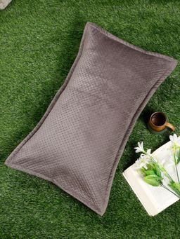 HOSTA HOMES - Ultrasonic Polyvelvet Abstract Pillow Covers Brown