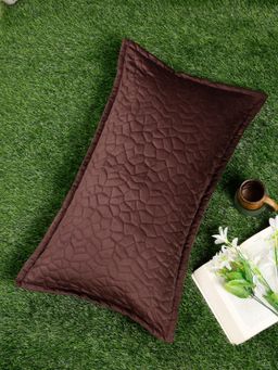 HOSTA HOMES - Ultrasonic Polyvelvet Abstract Pillow Covers Brown