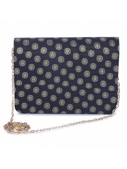 The Purple Sack - Polka Dotted Brocade Clutch