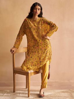 Saundh - Nida Kurta and Pant Yellow (Set of 2)