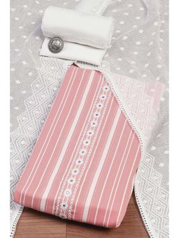 Biba - Women Pink Cotton Unstitched Kurta and Bottom with Dupatta (Set of 3)