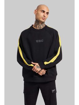 UNDERRATED CLUB - Solid Sleeves Black Raglan Sweatshirt