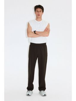 H&M - Men Brown Regular Fit Track pants with DryMove