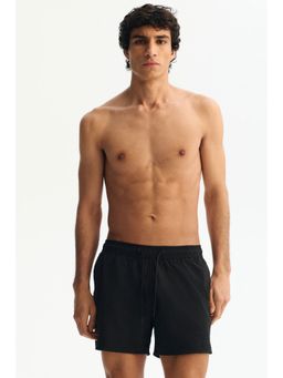 H&M - Men Black Seersucker swim shorts