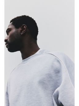 H&M - Men Grey Oversized Fit Sports sweatshirt with DryMove