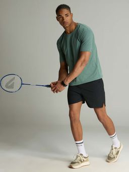 Cava Athleisure - Men Black Solid Shorts