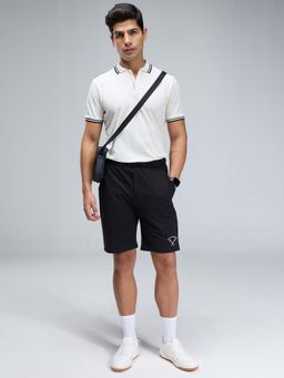 Cava Athleisure - Men Black Solid Shorts