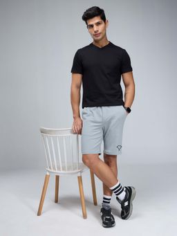 Cava Athleisure - Men Grey Solid Shorts