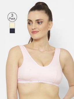 Floret - Wirefree Non-padded Sporty Bra - Multi-Color