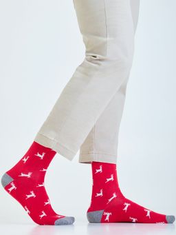 Mint & Oak - Red Dasher Christmas Socks