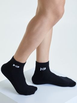 Mint & Oak - Cushioned Terry Sports Socks Black