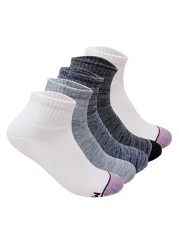 Mint & Oak - Men Multi-Color Sports Terry Ankle Socks (Pack of 5)