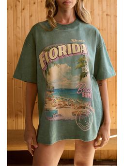 Bonkers Corner - Florida Beach Bum Oversized T-Shirt