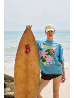 Bonkers Corner - Hawaii Bloom Oversized T-Shirt