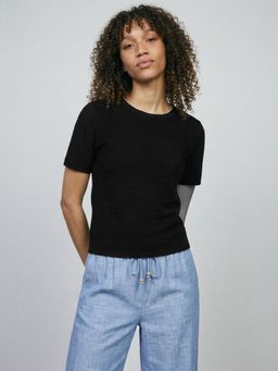 max - Women Textured T-shirt