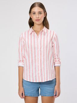 Pepe Jeans - Women Striped Regular Fit Shirt