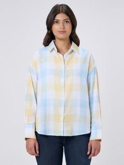 Pepe Jeans - Women Checked Oversized Shirt
