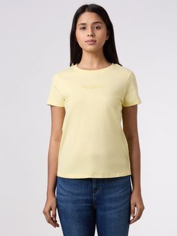 Pepe Jeans - Women Yellow T-shirt