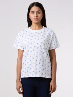 Pepe Jeans - Women Floral Print Comfort Fit T-shirt