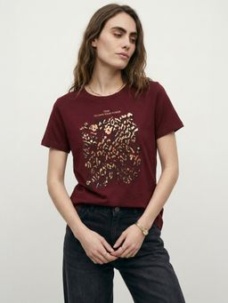 max - Women Foil Print T-shirt