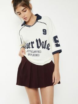 max - Women Typography Johnny Polo T-shirt