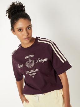 max - Women Embroidered Boxy T-shirt