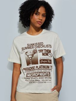 max - Women Printed Relaxed Fit T-shirt