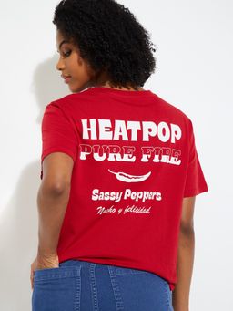 max - Women Printed Relaxed Fit T-shirt
