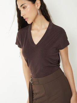 max - Women Solid T-shirt