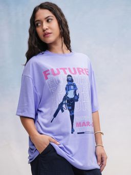 TOKYO TALKIES - Women Graphic Oversized T-Shirt