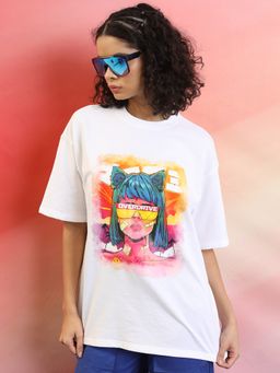TOKYO TALKIES - Graphic Printed Oversized T-Shirt