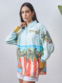 VISHUDH - Women Digital Printed Casual Shirt