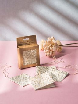 Fabindia - Ivory Heer Paper Ogee Gift Tag (Pack Of 10)