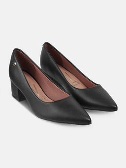 Vizzano - Womens Classic Black Block Heel Pumps