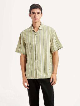 Levi's - Green Stripes Regular Relaxed Fit Shirt